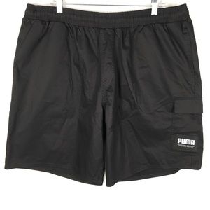 NWT Puma Men's Cotton Cargo Shorts Black XXL